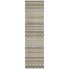 Machine Washable Indoor/Outdoor Chantille ACN2479 Brown 2'3" x 7'6" Runner Rug