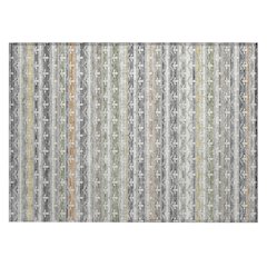 Machine Washable Indoor/Outdoor Chantille ACN2479 Gray 1'8" x 2'6" Rug