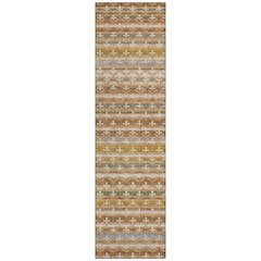 Machine Washable Indoor/Outdoor Chantille ACN2479 Orange 2'3" x 7'6" Runner Rug