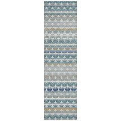 Machine Washable Indoor/Outdoor Chantille ACN2479 Teal 2'3" x 7'6" Runner Rug