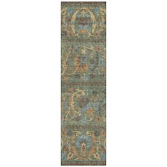 Machine Washable Indoor/Outdoor Chantille ACN2480 Green 2'3" x 7'6" Runner Rug