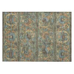 Machine Washable Indoor/Outdoor Chantille ACN2480 Green 1'8" x 2'6" Rug