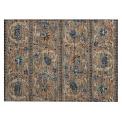 Machine Washable Indoor/Outdoor Chantille ACN2480 Brown 1'8" x 2'6" Rug