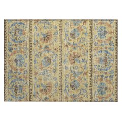 Machine Washable Indoor/Outdoor Chantille ACN2480 Gold 1'8" x 2'6" Rug