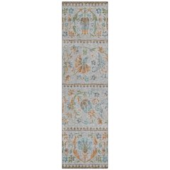 Machine Washable Indoor/Outdoor Chantille ACN2480 Gray 2'3" x 7'6" Runner Rug