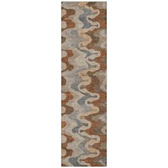 Machine Washable Indoor/Outdoor Chantille ACN2481 Brown 2'3" x 7'6" Runner Rug