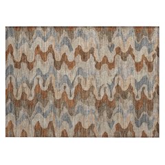 Machine Washable Indoor/Outdoor Chantille ACN2481 Brown 1'8" x 2'6" Rug