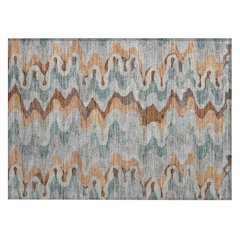 Machine Washable Indoor/Outdoor Chantille ACN2481 Gray 1'8" x 2'6" Rug