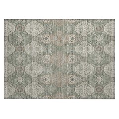 Machine Washable Indoor/Outdoor Chantille ACN2483 Green 1'8" x 2'6" Rug