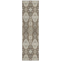 Machine Washable Indoor/Outdoor Chantille ACN2483 Brown 2'3" x 7'6" Runner Rug