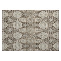 Machine Washable Indoor/Outdoor Chantille ACN2483 Brown 1'8" x 2'6" Rug