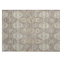 Machine Washable Indoor/Outdoor Chantille ACN2483 Brown 1'8" x 2'6" Rug