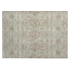 Machine Washable Indoor/Outdoor Chantille ACN2483 Green 1'8" x 2'6" Rug