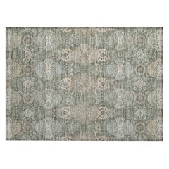 Machine Washable Indoor/Outdoor Chantille ACN2484 Green 1'8" x 2'6" Rug