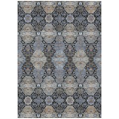 Machine Washable Indoor/Outdoor Chantille ACN2484 Black 2'6" x 3'10" Rug
