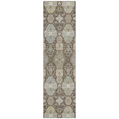 Machine Washable Indoor/Outdoor Chantille ACN2484 Brown 2'3" x 7'6" Runner Rug