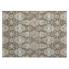 Machine Washable Indoor/Outdoor Chantille ACN2484 Brown 1'8" x 2'6" Rug
