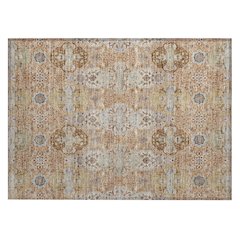 Machine Washable Indoor/Outdoor Chantille ACN2484 Orange 1'8" x 2'6" Rug