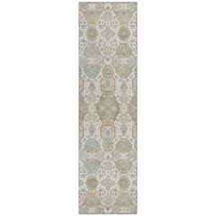 Machine Washable Indoor/Outdoor Chantille ACN2484 Ivory 2'3" x 7'6" Runner Rug