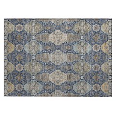 Machine Washable Indoor/Outdoor Chantille ACN2484 Blue 1'8" x 2'6" Rug