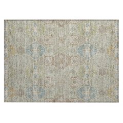 Machine Washable Indoor/Outdoor Chantille ACN2484 Green 1'8" x 2'6" Rug