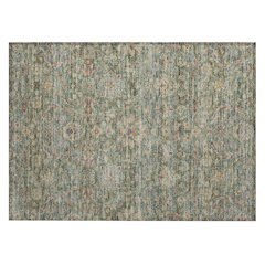 Machine Washable Indoor/Outdoor Chantille ACN2485 Green 1'8" x 2'6" Rug
