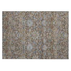 Machine Washable Indoor/Outdoor Chantille ACN2485 Brown 1'8" x 2'6" Rug