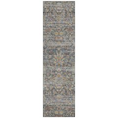 Machine Washable Indoor/Outdoor Chantille ACN2485 Gray 2'3" x 7'6" Runner Rug