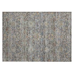 Machine Washable Indoor/Outdoor Chantille ACN2485 Gray 1'8" x 2'6" Rug