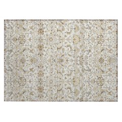Machine Washable Indoor/Outdoor Chantille ACN2485 Ivory 1'8" x 2'6" Rug