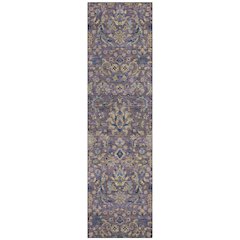 Machine Washable Indoor/Outdoor Chantille ACN2485 Purple 2'3" x 7'6" Runner Rug