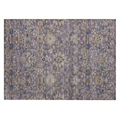 Machine Washable Indoor/Outdoor Chantille ACN2485 Purple 1'8" x 2'6" Rug