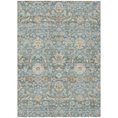 Machine Washable Indoor/Outdoor Chantille ACN2485 Teal 2'6" x 3'10" Rug