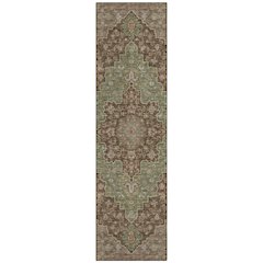 Machine Washable Indoor/Outdoor Chantille ACN2486 Brown 2'3" x 7'6" Runner Rug