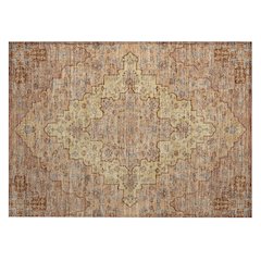 Machine Washable Indoor/Outdoor Chantille ACN2486 Orange 1'8" x 2'6" Rug