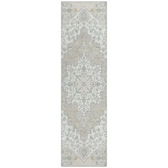 Machine Washable Indoor/Outdoor Chantille ACN2486 Ivory 2'3" x 7'6" Runner Rug