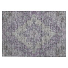 Machine Washable Indoor/Outdoor Chantille ACN2486 Purple 1'8" x 2'6" Rug