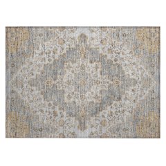 Machine Washable Indoor/Outdoor Chantille ACN2486 Gray 1'8" x 2'6" Rug
