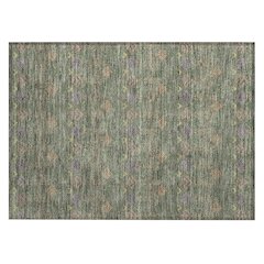 Machine Washable Indoor/Outdoor Chantille ACN2487 Green 1'8" x 2'6" Rug