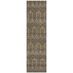 Machine Washable Indoor/Outdoor Chantille ACN2487 Brown 2'3" x 7'6" Runner Rug