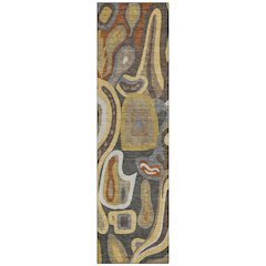 Machine Washable Indoor/Outdoor Chantille ACN2488 Brown 2'3" x 7'6" Runner Rug