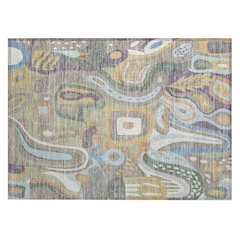 Machine Washable Indoor/Outdoor Chantille ACN2488 Green 1'8" x 2'6" Rug