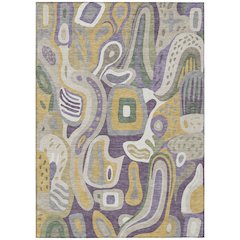 Machine Washable Indoor/Outdoor Chantille ACN2488 Purple 2'6" x 3'10" Rug