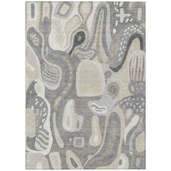 Machine Washable Indoor/Outdoor Chantille ACN2488 Brown 2'6" x 3'10" Rug