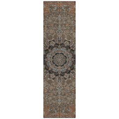 Machine Washable Indoor/Outdoor Chantille ACN2489 Brown 2'3" x 7'6" Runner Rug