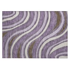 Machine Washable Indoor/Outdoor Chantille ACN2490 Purple 1'8" x 2'6" Rug