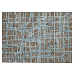 Machine Washable Indoor/Outdoor Chantille ACN2491 Brown 1'8" x 2'6" Rug