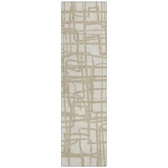 Machine Washable Indoor/Outdoor Chantille ACN2491 Ivory 2'3" x 7'6" Runner Rug