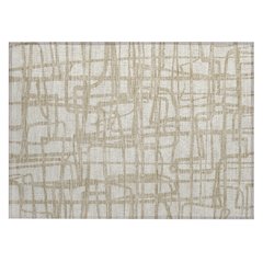 Machine Washable Indoor/Outdoor Chantille ACN2491 Ivory 1'8" x 2'6" Rug