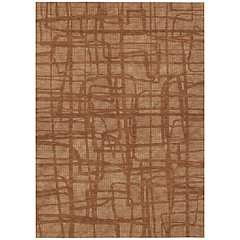 Machine Washable Indoor/Outdoor Chantille ACN2491 Orange 2'6" x 3'10" Rug